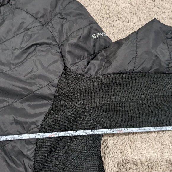 Spyder Black Puffer Jacket/Ski Jacket Women's Size XL FLAW - Picture 4 of 10